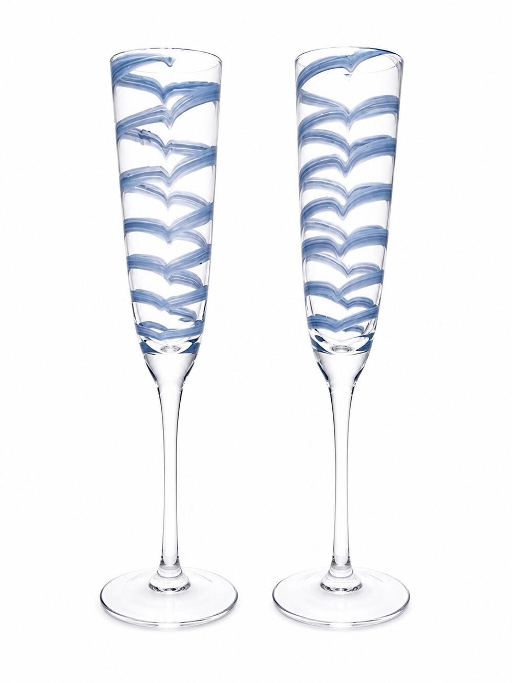 Anthropologie Lottie Flutes Lilac Brushstrokes Chevron Stripes NEW